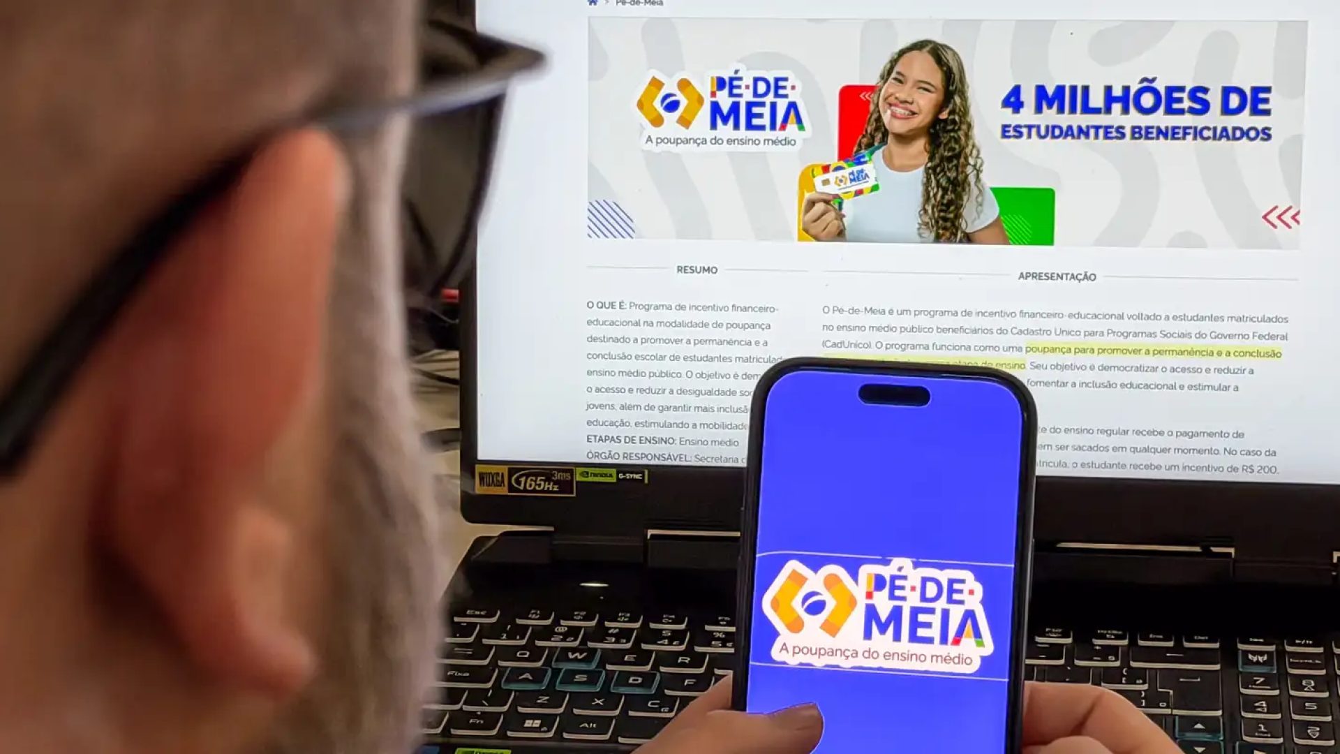 Pé-de-Meia: governo credita pagamento para nascidos em maio e junho